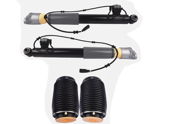 55411 3N510 55320-3M550 Rear Shock Struts w/ Electric & Air Spring Bag Set For Hyundai Equus 2011-2016