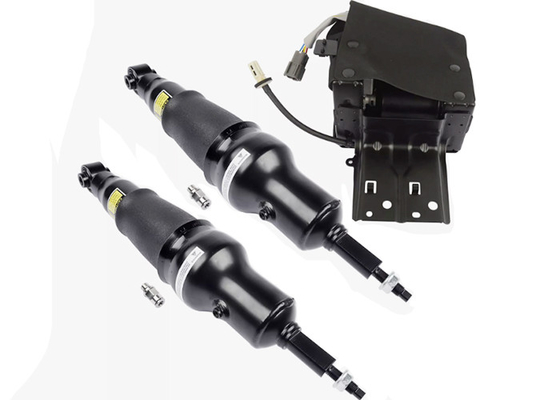 53400 1LA4A 53400 1LA4B For Nissan Armada 2017-2020 Infiniti QX56 QX80 2011-2017 Rear Air Suspension Shocks + Air Suspension Compressor Pump.